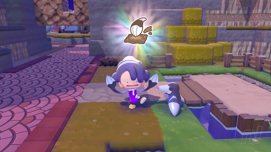 Ditto using Rototiller transformation for farming in Pokemon Pokopia