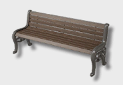Park Bench outdoor furniture item in inZOI