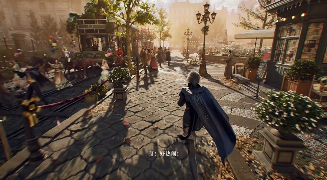 Tingen street scene - bustling Victorian marketplace from the Crimson Test PV