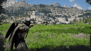 Elemental Charged Shot skill animation in Crimson Desert