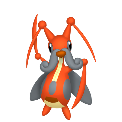 Kricketune sprite from Pokemon Pokopia showing the Cricket Pokemon with Hype specialty