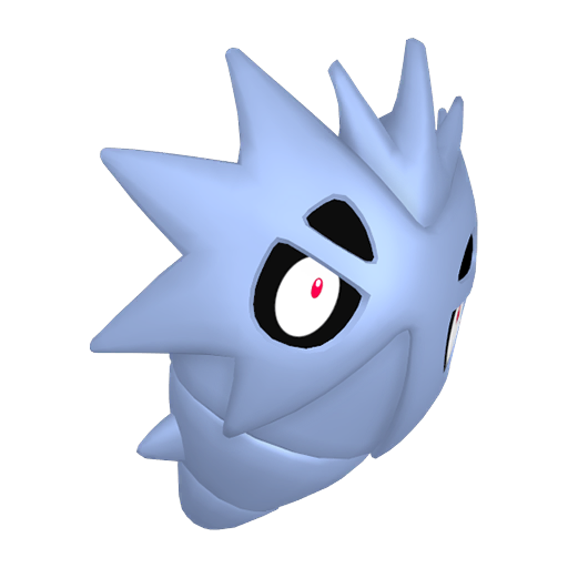 Pupitar sprite from Pokemon Pokopia showing the Hard Shell Pokemon with Crush and Bulldoze specialties
