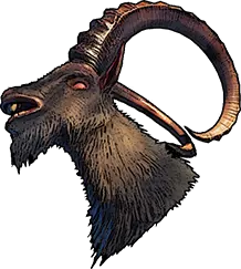 Head of a Mountain Goat Leader