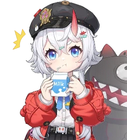 Sakiri full character art - horned Esper wielding Kiroumaru, her Anomaly hammer