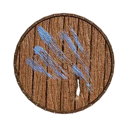 Grey Wolf Wooden Shield in Crimson Desert