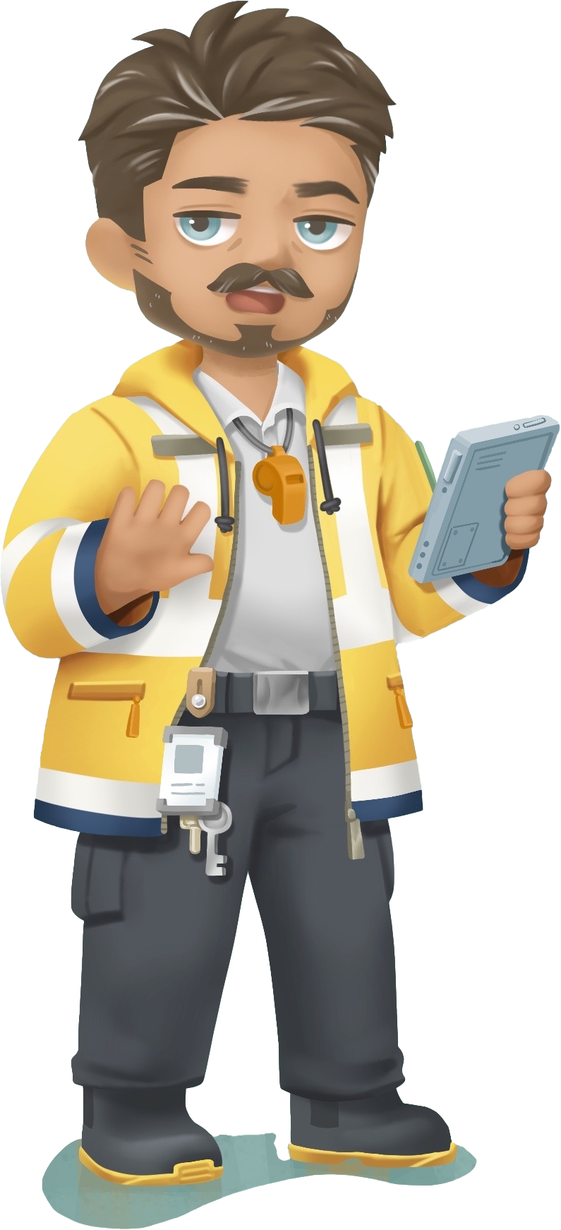 Full-length character illustration of Cliff from Loftia.