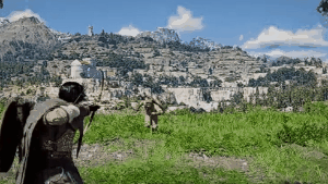 Evasive Shot Expertise skill animation in Crimson Desert