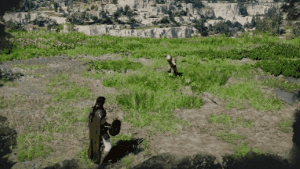 Shield Toss skill animation in Crimson Desert