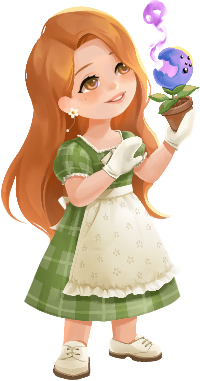 Full-length character illustration of Hazel from Loftia.