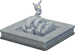 Pikachu Fountain building kit from Pokemon Pokopia