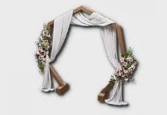 Romantic Wedding Arch furniture item in inZOI