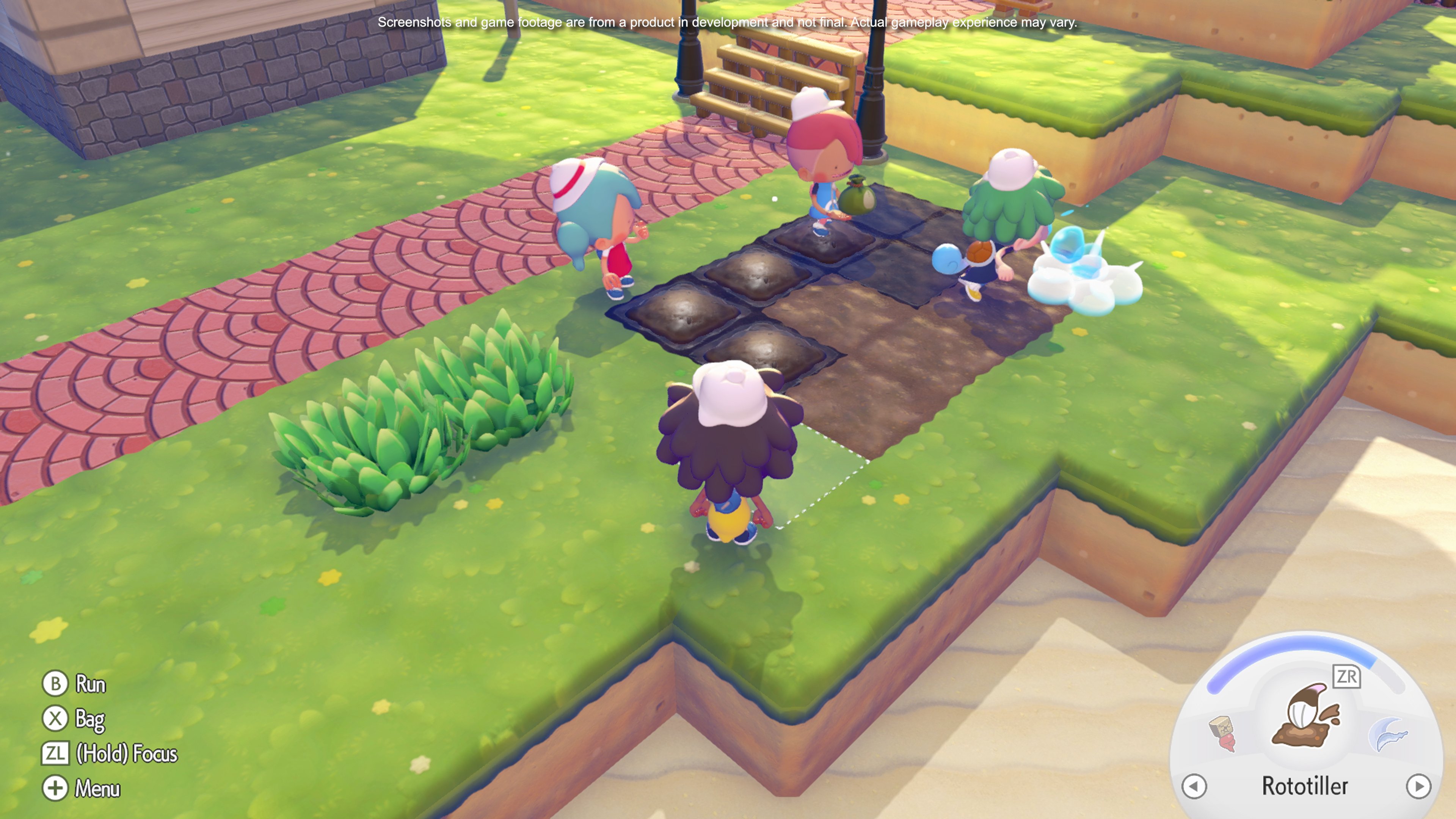 Multiplayer cooperative building session with two players constructing structures together
