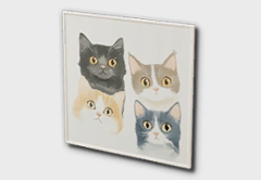 Small Square Thin Framed Picture