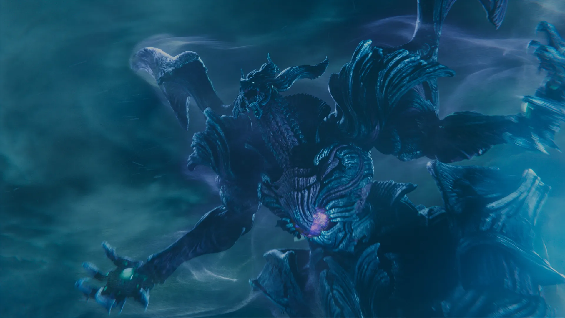 A colossal enemy looms in the depths in Final Fantasy VII Revelation