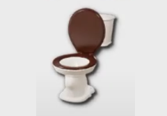 Round Toilet bathroom furniture item in inZOI