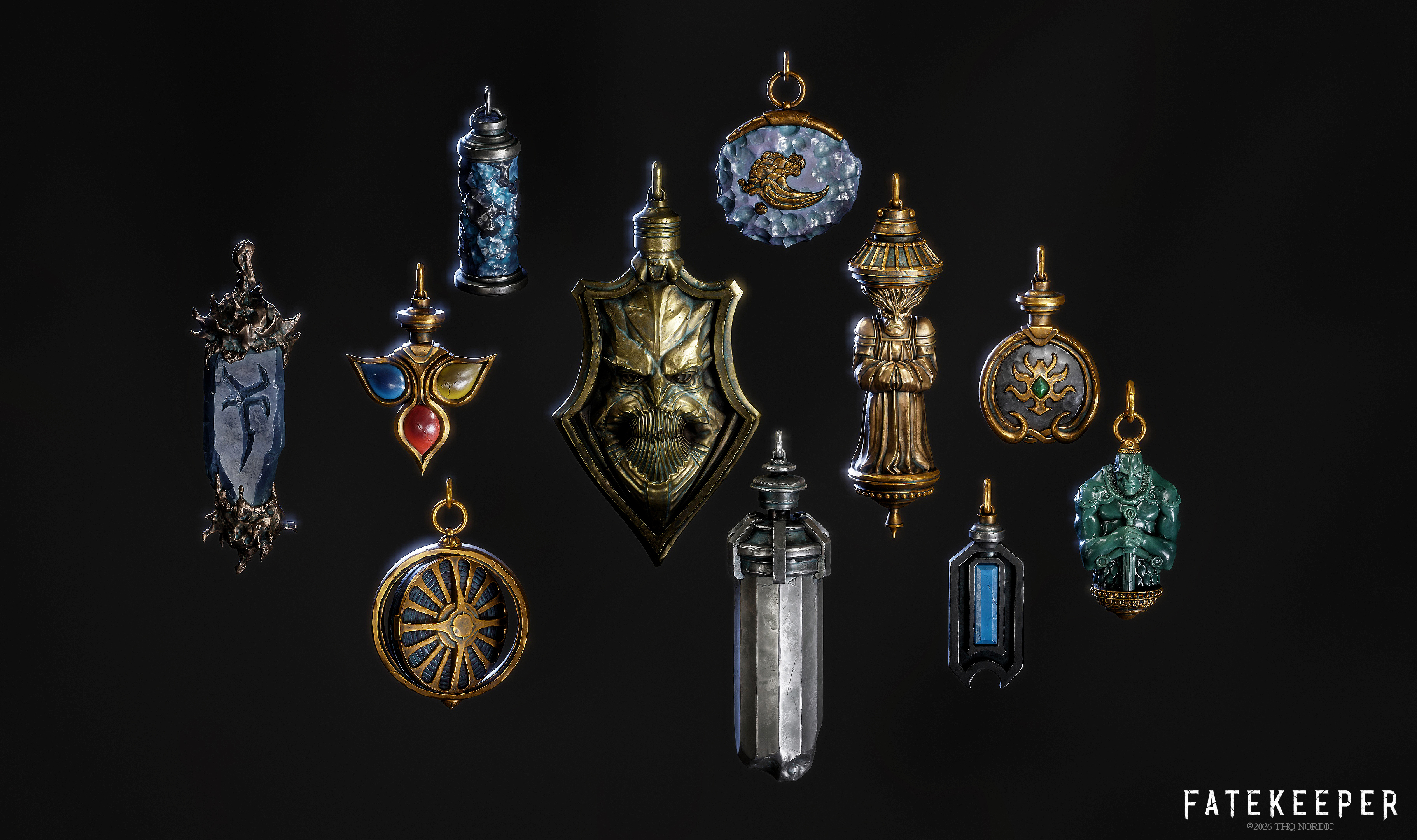 Preview of amulets and talismans in development for a future Fatekeeper update
