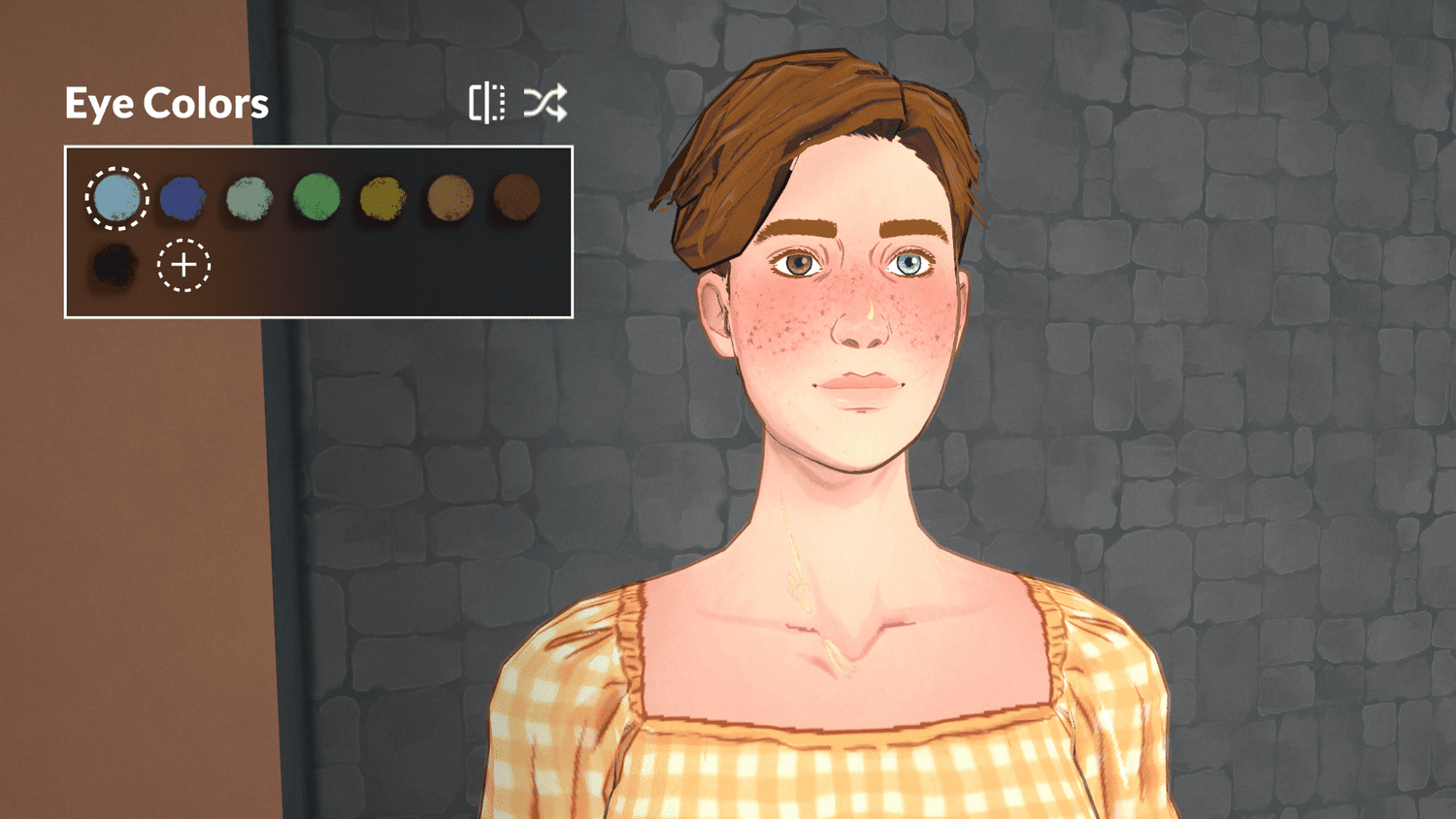 Paralives Paramaker heterochromia feature showing different colored eyes on a character