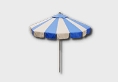 Two-Tone Parasol outdoor furniture item in inZOI