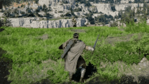 Flying Kick skill animation in Crimson Desert