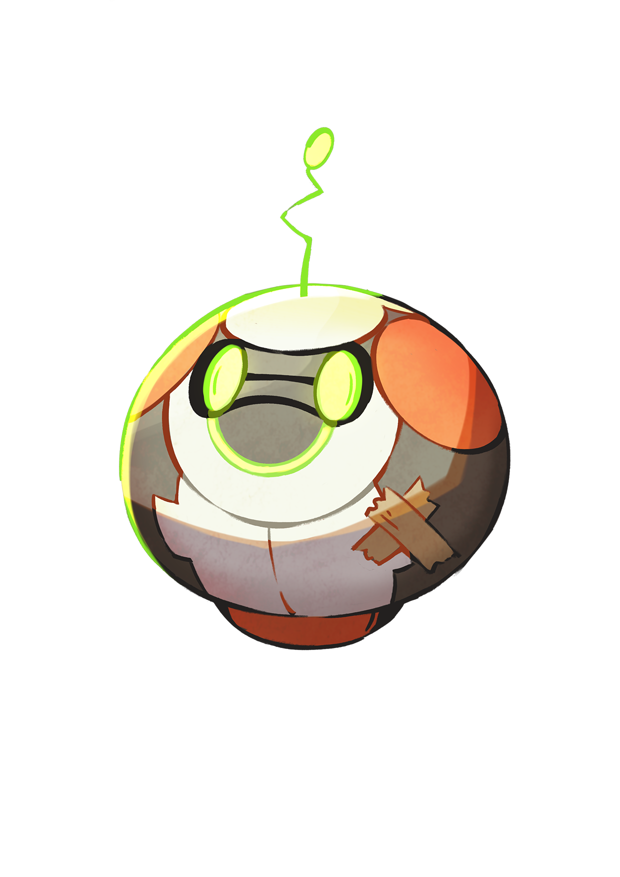 Official character art of Moka, Ales' robot companion recovered from the Scarlet Woods