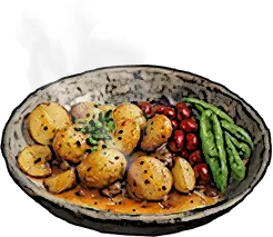 Beans with Mushrooms and Sweet Potato