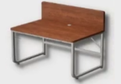 Wooden Partition Desk furniture item in inZOI