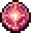 The Commission Credit currency icon from Soulbound: Online, a round pink and coral token with a white spark at its centre inside a dark rim