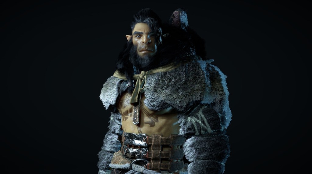 Oongka, the ogre-like warrior companion in Crimson Desert