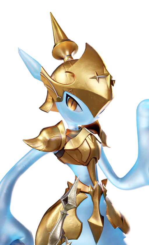 Official full-body artwork of the Aniimo Pawney in its Mountain Woods Form, a Dark element DPS role creature