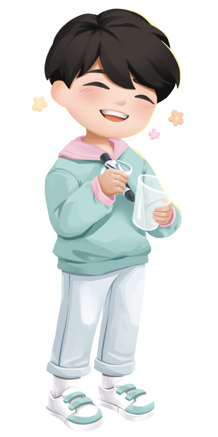 Full-length character illustration of Jun from Loftia.