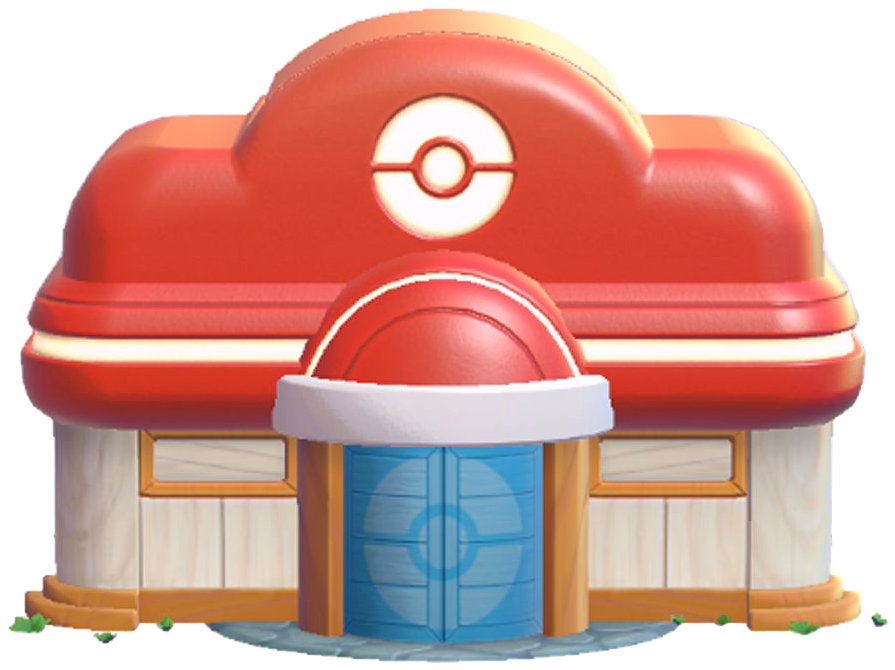Wasteland Pokemon Center building kit from Pokemon Pokopia