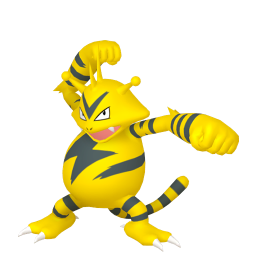 Electabuzz sprite from Pokemon Pokopia showing the Electric Pokemon with Generate specialty