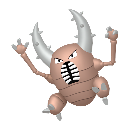 Pinsir sprite from Pokemon Pokopia showing the Stag Beetle Pokemon with Chop and Build specialties