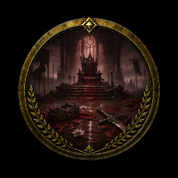 Round badge icon for the achievement Memory Stained in Blood