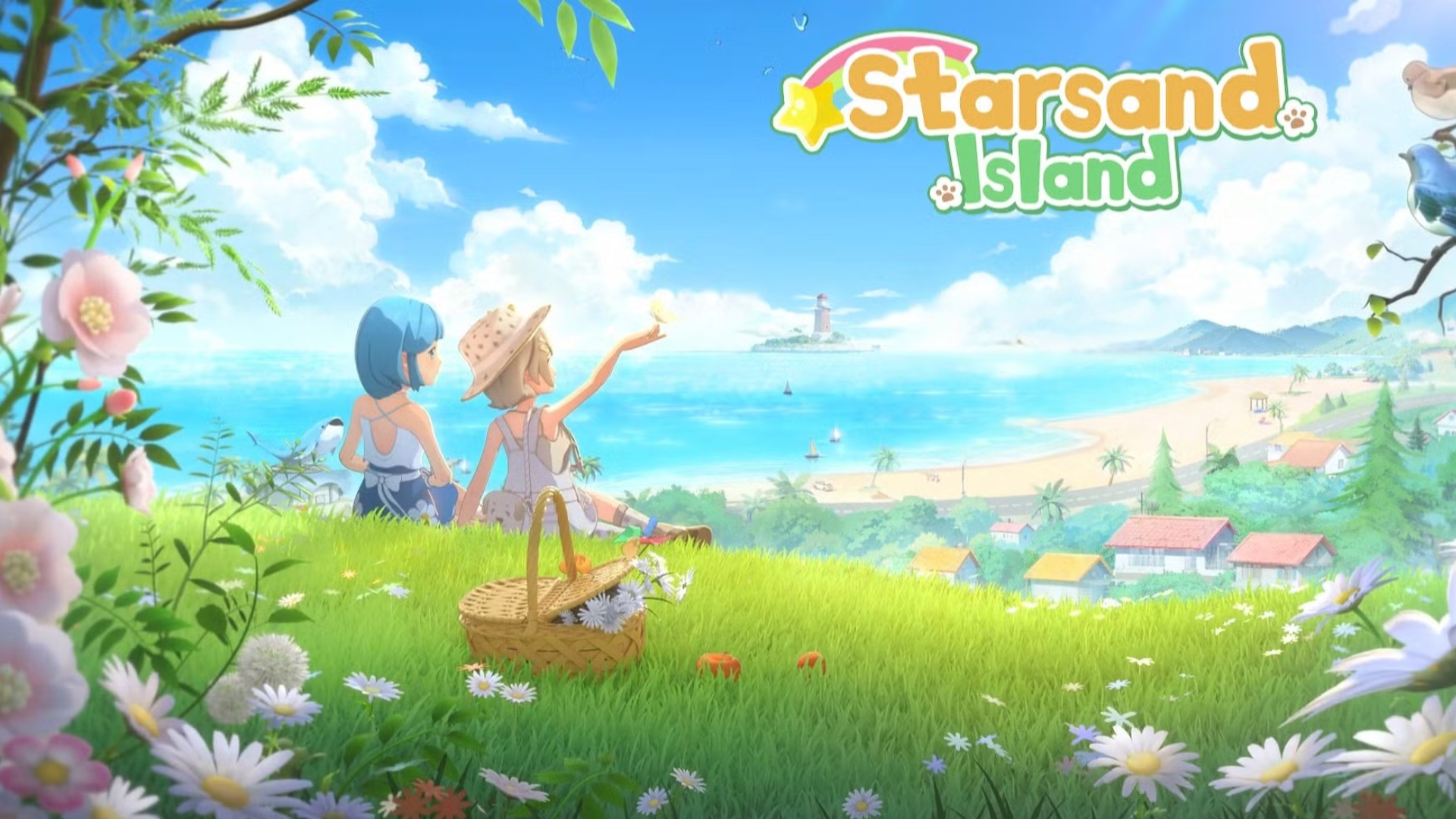 Starsand Island preview banner showing the anime-style island world