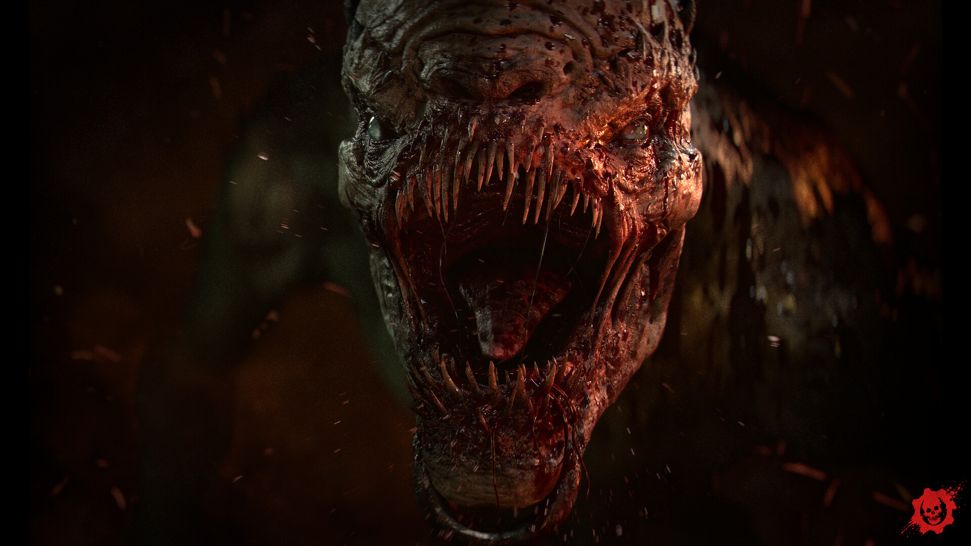 A creature from the Hollow roars, its long jaw lined with needle teeth