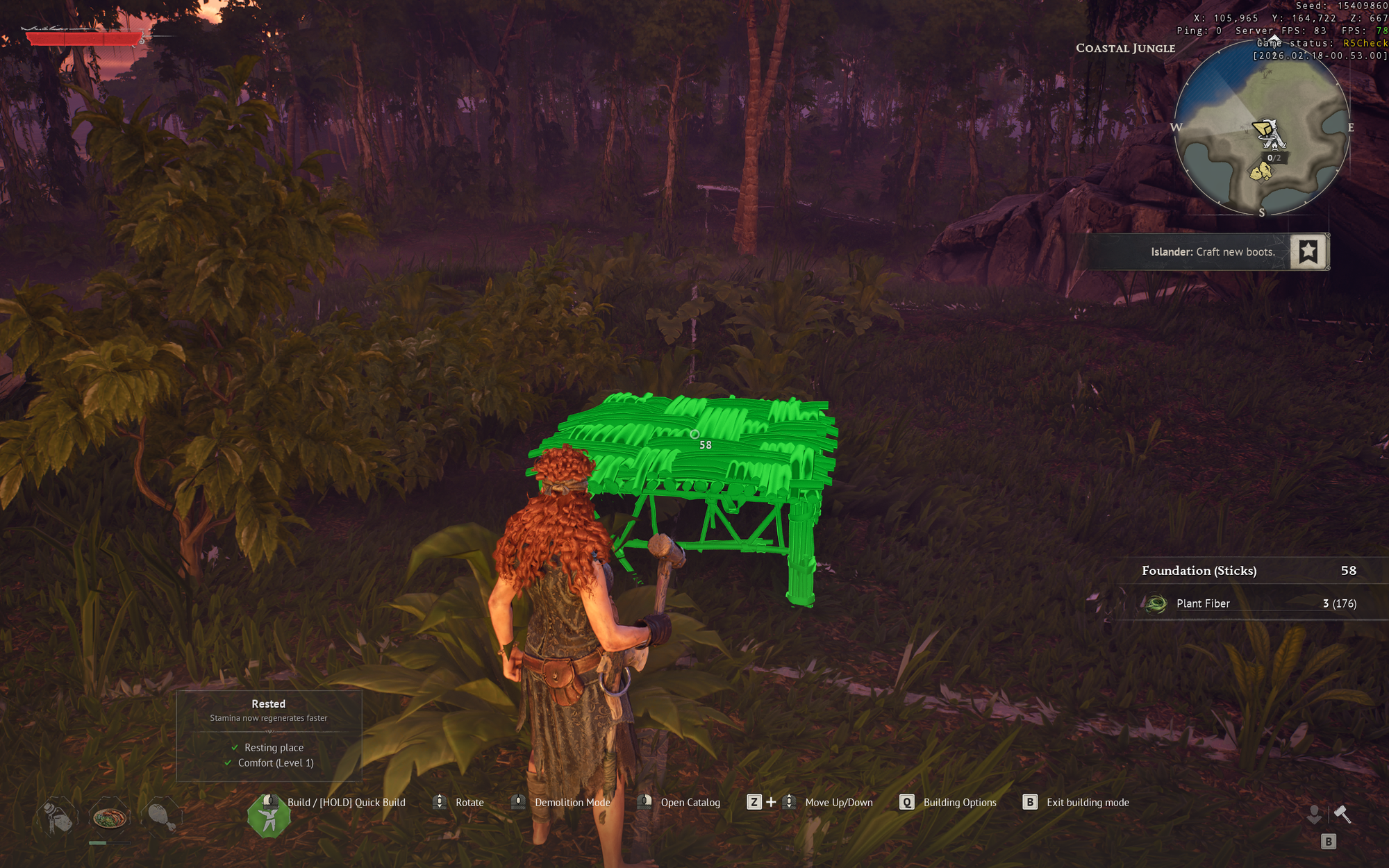 Placing building foundations in Windrose base building