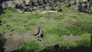 Elemental Meteor Kick skill animation in Crimson Desert