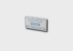 Clothing Damage Disclaimer Sign furniture item in inZOI