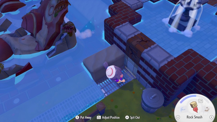 Crafting interface and item management system shown in docked mode from the Nintendo Life review
