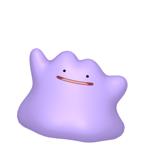 Ditto sprite from Pokemon Pokopia, the protagonist with Transform specialty