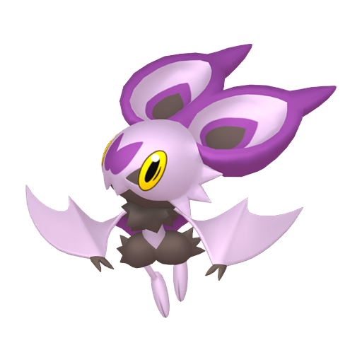 Noibat sprite from Pokemon Pokopia showing the Sound Wave Pokemon with Search specialty