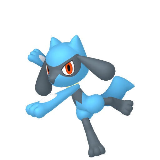 Riolu sprite from Pokemon Pokopia showing the Emanation Pokemon with Build specialty