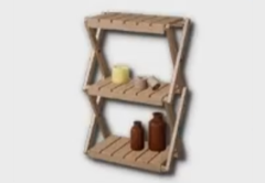 inZOI living room furniture - Foldable 3-Tier Shelf