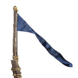 Simple Blue Flagpole