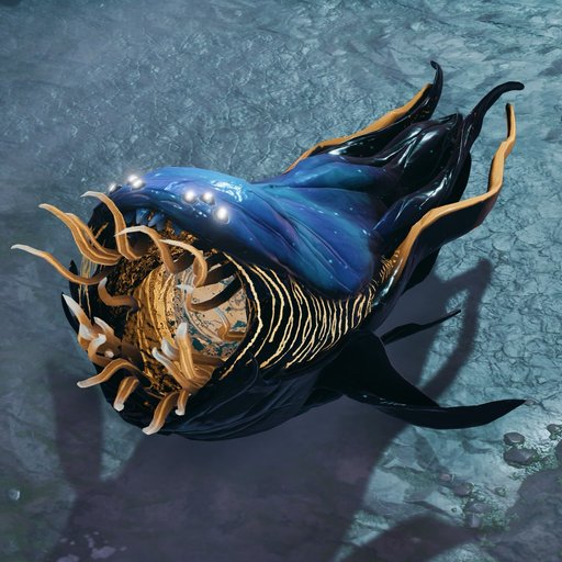Endari faction artwork showing a blue and gold floating creature