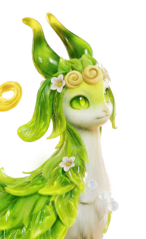 Glameep, No. 089, a Grass / Water-element Heal Aniimo
