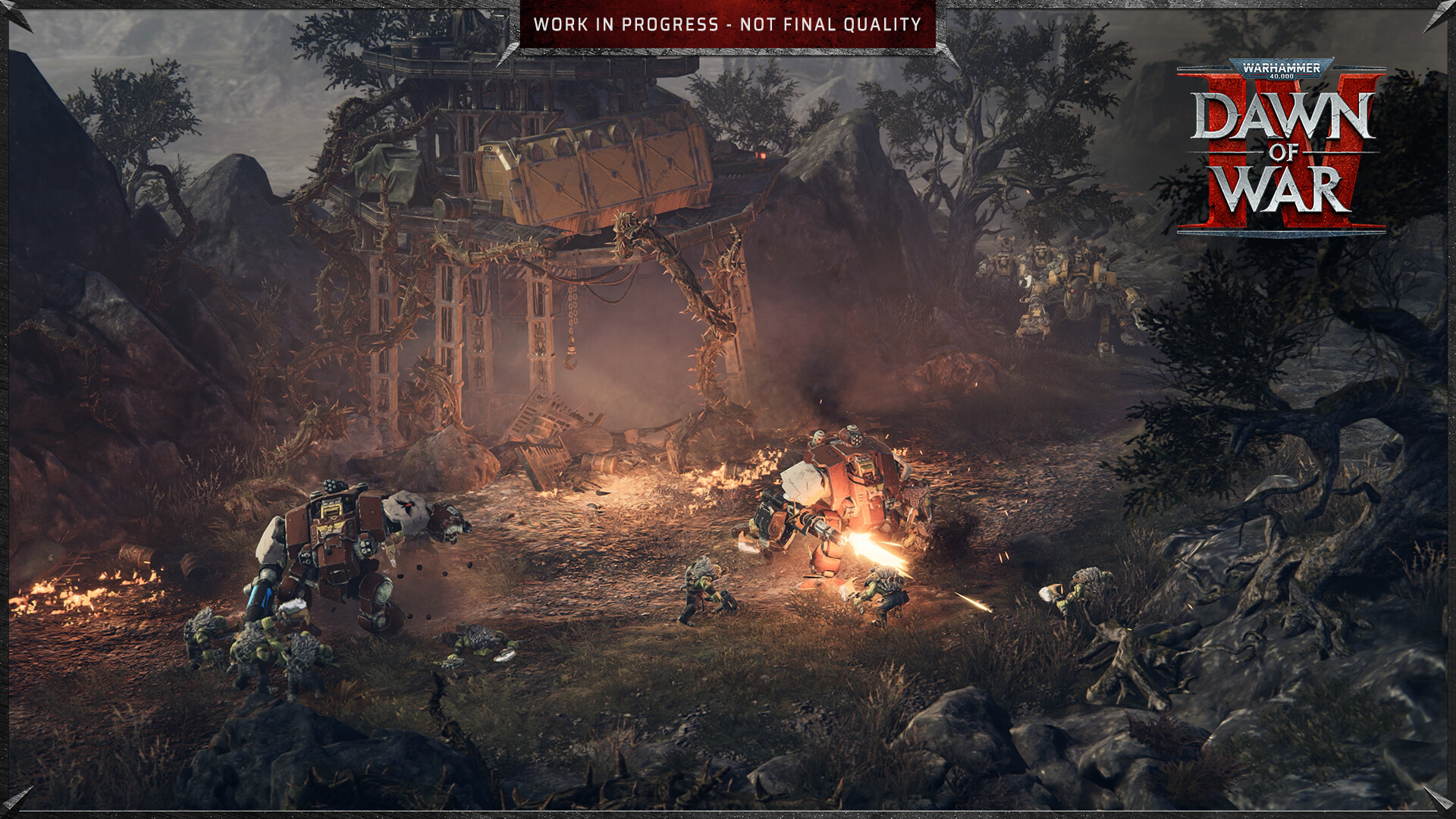 In-game action in Warhammer 40,000: Dawn of War IV