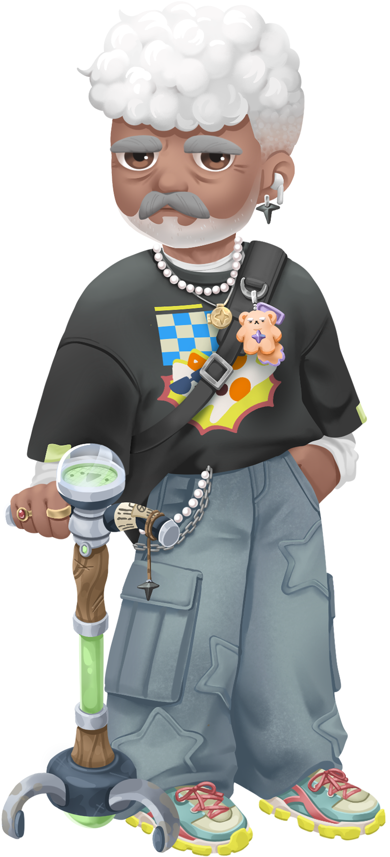 Full-length character illustration of Atlas from Loftia.