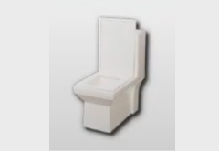 Square Toilet bathroom furniture item in inZOI